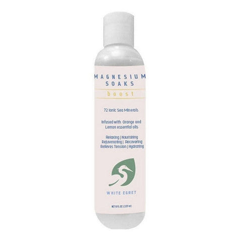 White Egret, White Egret Boost Magnesium Soak, 8 Oz White Egret