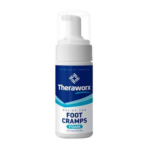 Theraworx, Relief Fast-Acting Foam For Leg & Foot Cramps And Muscle Soreness, 3.4 Oz Theraworx