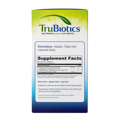 Trubiotics, Digestive Plus Immune Health Mini, 30 Veg Caps