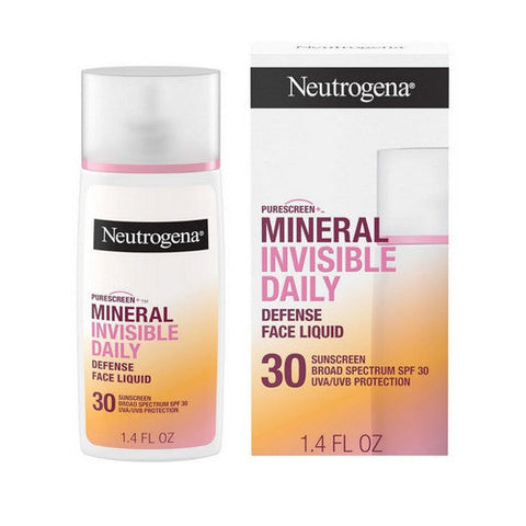 Purescreen + Invisible Daily Defense Mineral Sunscreen SPF 30 1.4 Oz by Neutrogena