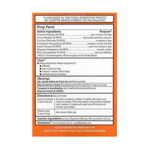 Hylands, Naturals Leg Cramps + Arnica Caplets, 40 Count Hylands