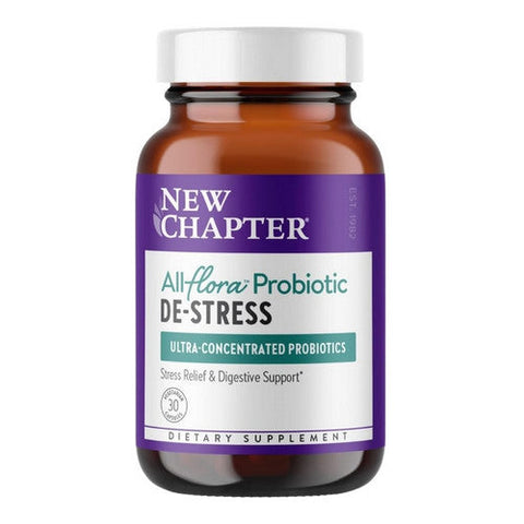 New Chapter, All-Flora Probiotic De-Stress, 30 Veg Caps New Chapter