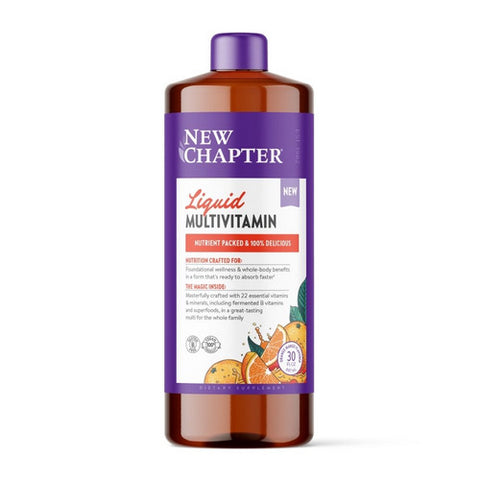New Chapter, Liquid Multivitamin Orange Mango Flavor, 30 Oz New Chapter