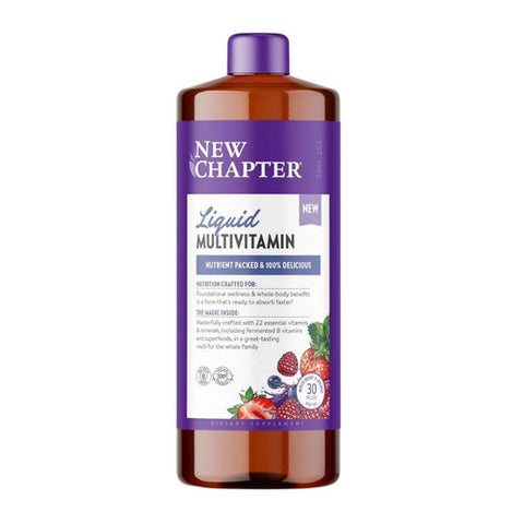 New Chapter, Liquid Multivitamin Wild Berry Flavor, 30 Oz New Chapter