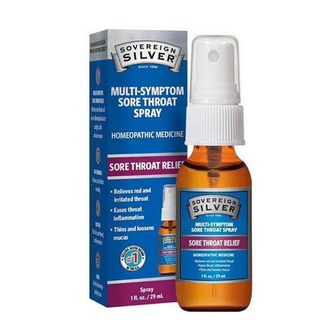 Sovereign Silver, Multi Symptom Sore Throat Spray, 1 Oz Sovereign Silver