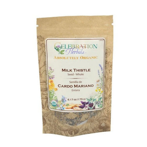 Celebration Herbals, Organic Milk Thistle Seed Whole, 175 Grams Celebration Herbals