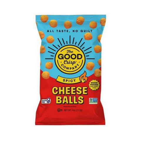 Spicy Cheese Balls 4 Oz by The Good Crisp Company