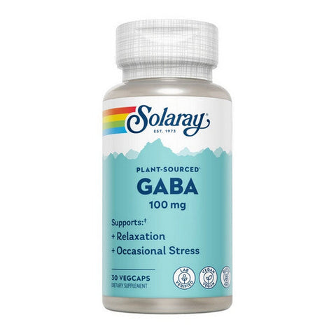 Solaray, Plant Sourced GABA, 100 Mg, 30 Veg Caps Solaray