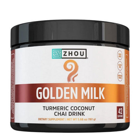 Zhou Nutrition, Golden Milk Turmeric Coconut Chai Drink, 5.68 Oz Zhou Nutrition