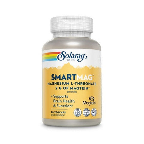 Solaray, Smart-Mag Magnesium L-Threonate, 90 Veg Caps Solaray