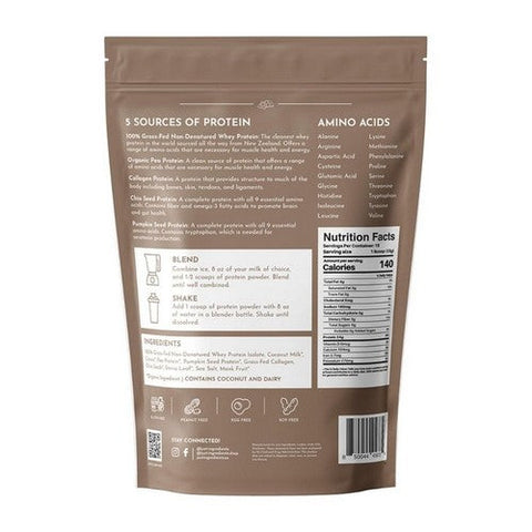 Just Ingredients, Protein Powder Chocolate, 17.46 Oz Just Ingredients