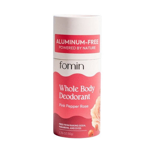 Fomin, Whole Body Deodorant Stick Aluminum Free Pink Pepper Rose, 1.76 Oz Fomin