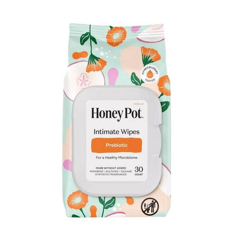 The Honey Pot, Intimate Wipes Prebiotic, 30 Count The Honey Pot