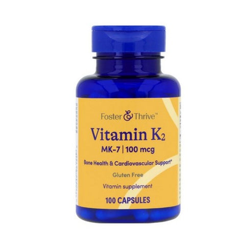 Foster And Thrive, Vitamin K2, 100 Mcg, 100 Count
