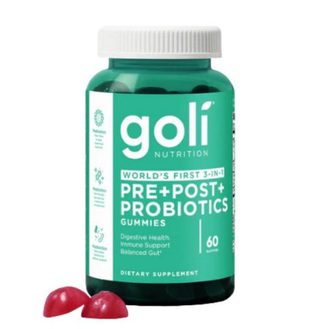 Pre Post Probiotics Zero Sugar 60 Count by Goli Nutrition
