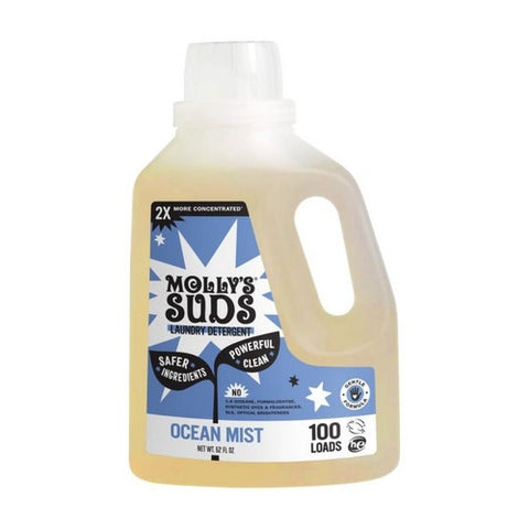 Liquid Laundry Detergent Ocean Mist 52 Oz by Molly's Suds