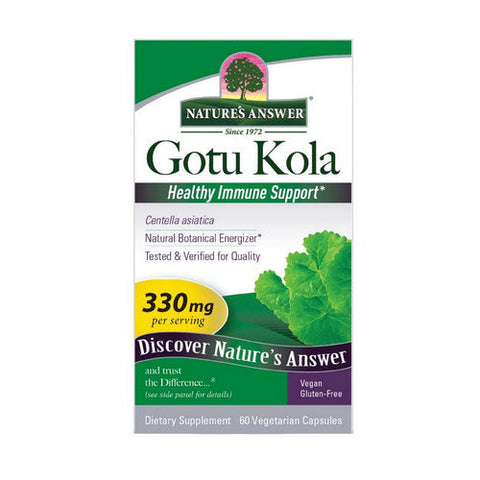 Nature's Answer, Gotu-Kola Herb, Standardized 60 Vcaps Nature's Answer