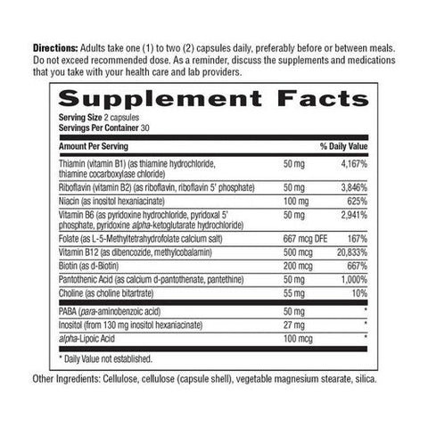 Country Life, Coenzyme B-Complex, 60 Veg Caps Country Life