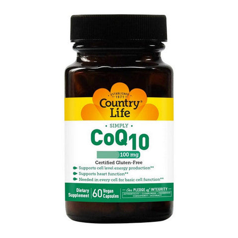 Country Life, Coenzyme Q10, 100 MG, 60 Caps Country Life