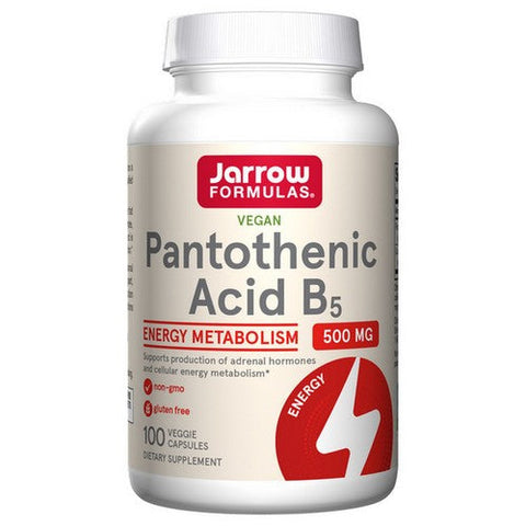 Jarrow Formulas, Pantothenic Acid, 500 Mg, 100 Caps Jarrow Formulas