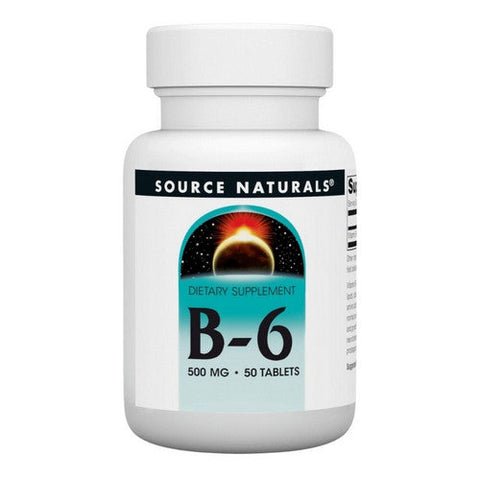 Source Naturals, Vitamin B-6, 500 mg, Time Release, 50 Tabs Source Naturals
