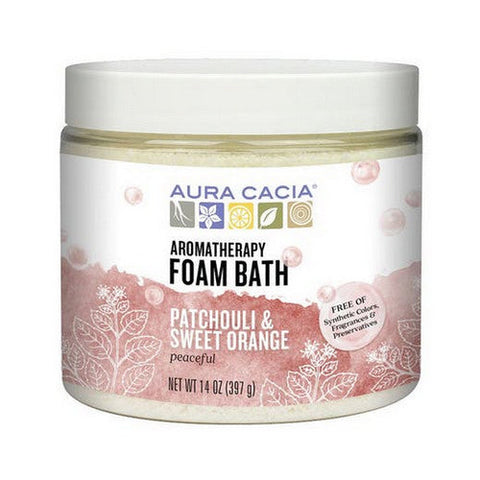 Aura Cacia, Aromatherapy Foam Bath, Patchouli/Orange 14 Oz Aura Cacia