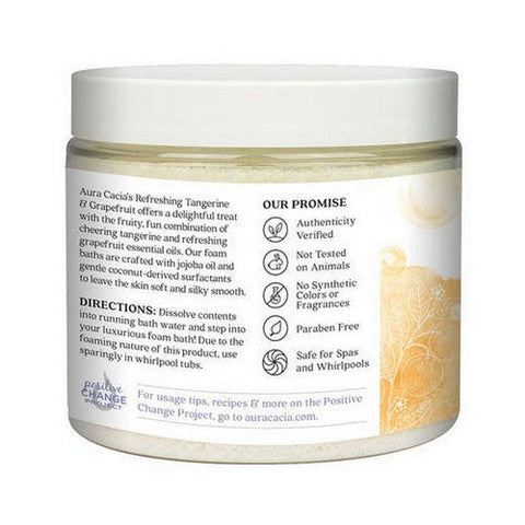 Aura Cacia, Aromatherapy Foam Bath, TANG & GRAPEFRUIT, 14 OZ Aura Cacia