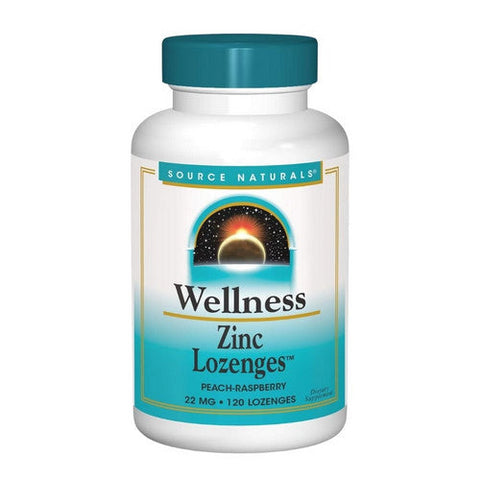 Source Naturals, Wellness Zinc Lozenges, 120 Tabs Source Naturals