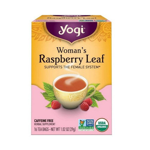 Yogi, Raspberry Leaf Caffeine Free, 16 Bags Yogi