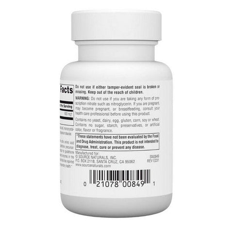 Source Naturals, N-Acetyl Cysteine, 600 MG, 30 Tabs Source Naturals