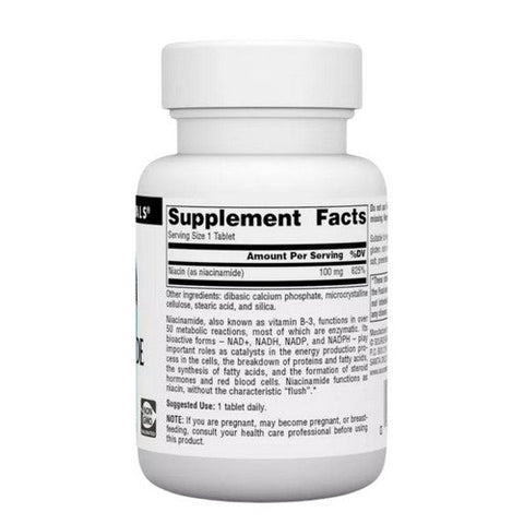 Source Naturals, Niacinamide B-3, 100 mg, 100 Tabs Source Naturals
