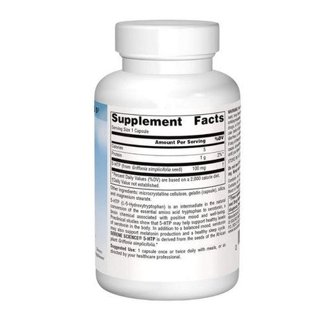 Source Naturals, 5-HTP, 100 mg, 60 Capsules Source Naturals