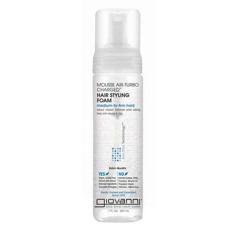 Giovanni Cosmetics, Natural Mousse Air-Turbo Charged Hair Styling Foam, 7OZ Giovanni Cosmetics