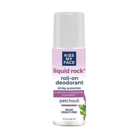 Kiss My Face, Deodorant Liquid Rock Roll-On Patchouli, 3 Oz Kiss My Face