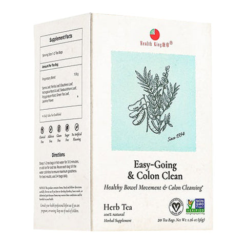 Health King, Easy Going And Colon Clean Tea, 20 Bags Health King