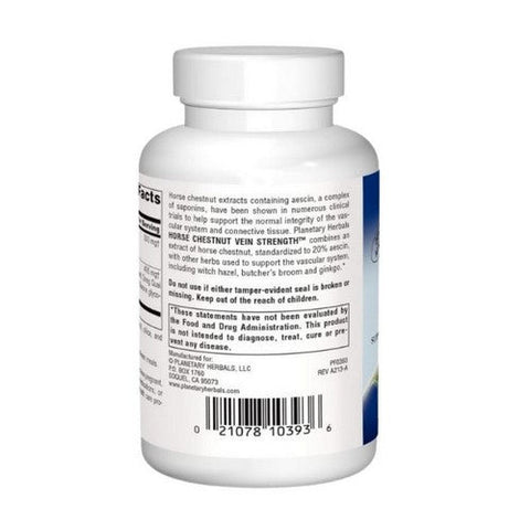 Planetary Herbals, Horse Chestnut, Vein Strength 90 Tabs Planetary Herbals