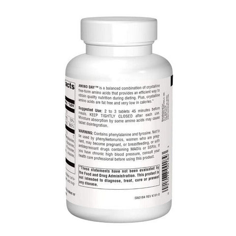 Source Naturals, Amino Day, 1000 Mg, 120 Tabs Source Naturals