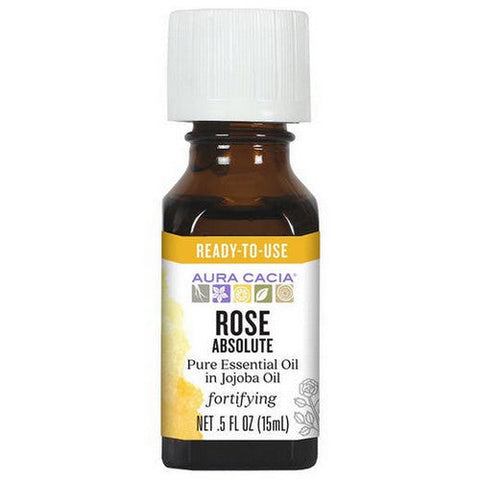 Aura Cacia, Precious Essentials Oil, Rose Absolute Jojoba, 0.5 Oz Aura Cacia