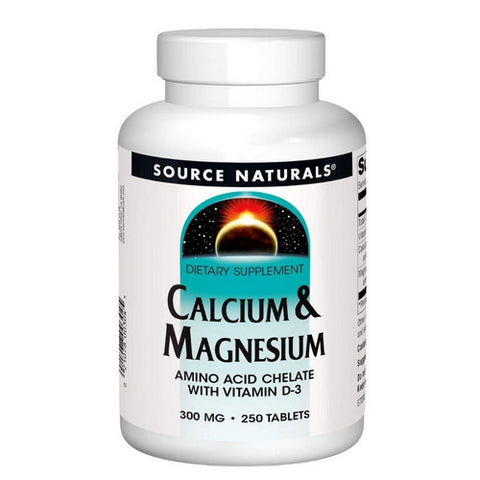 Source Naturals, Calcium and Magnesium, 300 mg, 240 Tabs Source Naturals