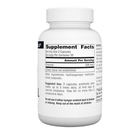 Source Naturals, Charcoal, 260 MG, 100 Caps Source Naturals