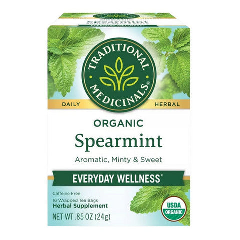 Traditional Medicinals, Organic Spearmint, 16 Bags Traditional Medicinals