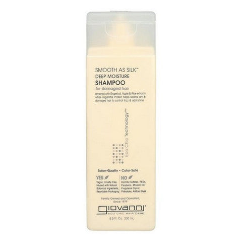 Giovanni Cosmetics, Smooth As Silk Deep Moisture Shampoo, 8.5 Oz Giovanni Cosmetics