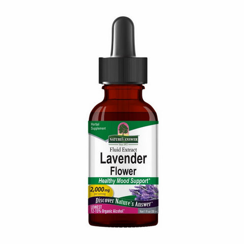 Nature's Answer, Lavender Flowers Low Alcohol, 2000 Mg, 1 Oz Nature's Answer