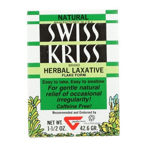 Modern Sports Nutrition, Herbal Laxative Fake Form, Flake Box, 1.5 Oz Swiss Kriss