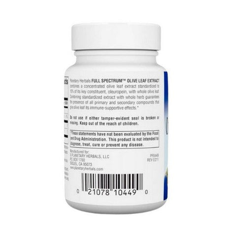 Planetary Herbals, Olive Leaf Extract Full Spectrum, 825 mg, 30 Tabs Planetary Herbals