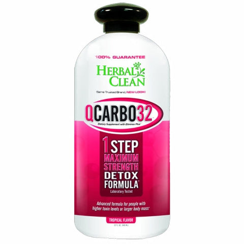 BNG Enterprises/Herbal Clean, QCarbo Fast Cleansing Drink Tropical, 32 OZ BNG Enterprises/Herbal Clean