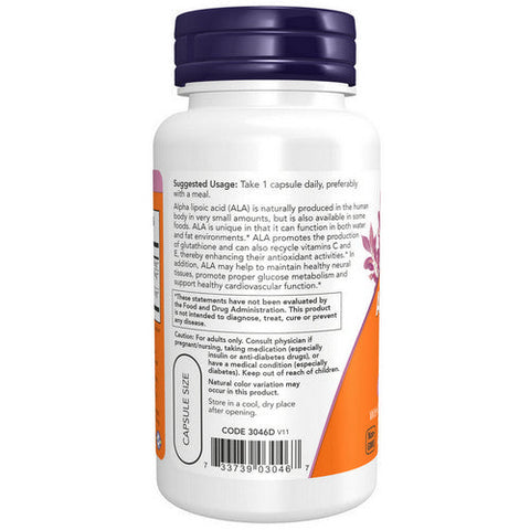 Now Foods, Alpha Lipoic Acid, 600 mg, 60 Vcaps Now Foods