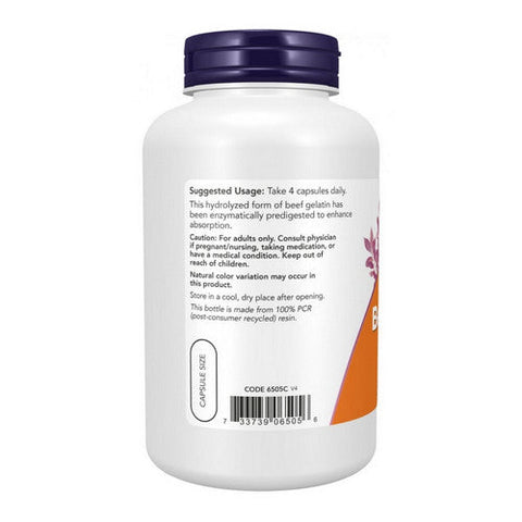 Now Foods, Beef Gelatin Hydrolyzed, 550 mg, 200 Caps Now Foods
