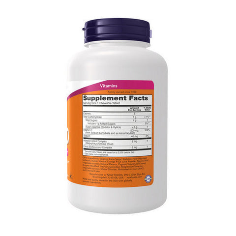 Now Foods, Vitamin C-500 Chewable Orange, 100 Tabs Now Foods