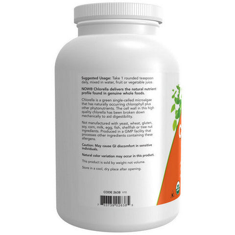 Now Foods, Organic Chlorella Pure Powder, 1 Lb Now Foods